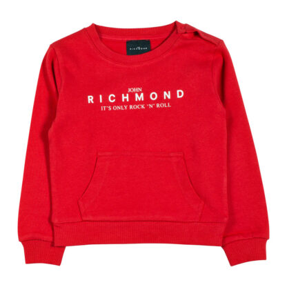 RICHMOND Felpa collo tondo neonato cotone garzato
