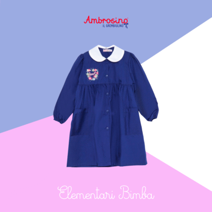 Grembiule scuola blù bimba - immagine 2