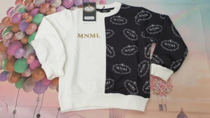 MINIMAL Felpa bimbo bimba in cotone caldo - immagine 3