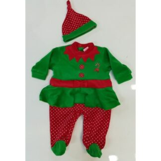 Tutina ciniglia elfo neonata con cappelino