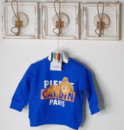 PIERRE CARDIN PARIS  Felpa neonato neonata collo tondo