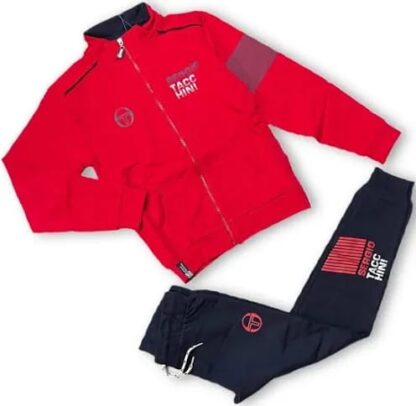 SERGIO TACCHINI  Tuta bimbo con zip cotone garzato