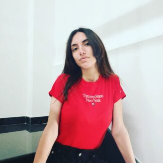 TOMMY JEANS T-shirt donna cotone