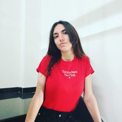 TOMMY JEANS T-shirt donna cotone